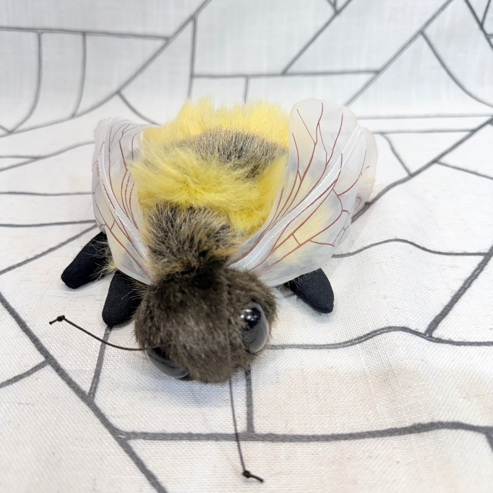 Folkmanis Honey Bee Puppet 7" Yellow Black NWT Plush Toy 2568